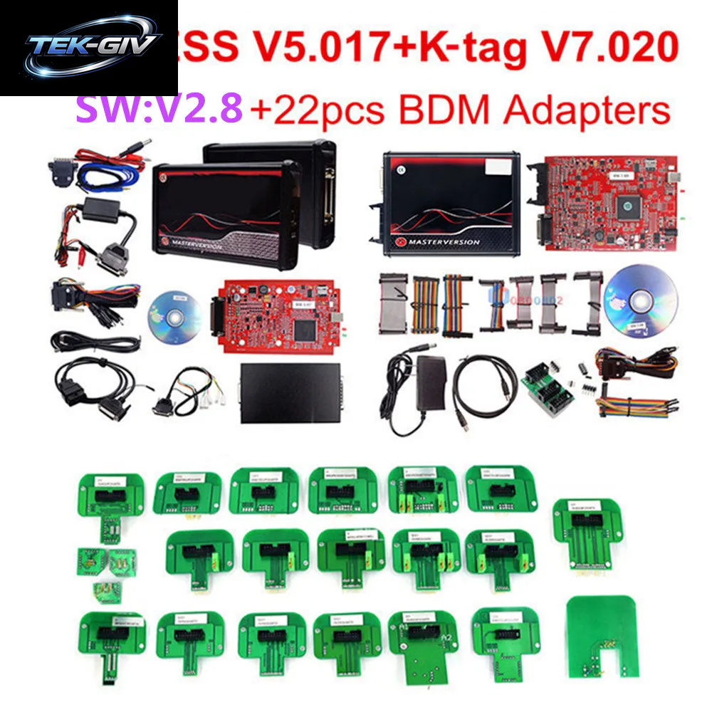 2025 Kess Ksuite V2 5.017 K TAG 7.020 2.25 4 LED Master Green PCB Board Unlimited Online KESS Car Truck ECU Programmer Tool