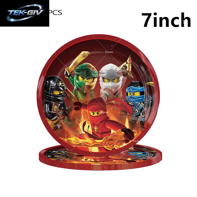 Ninjaed Go Thema Luftballons Geburtstag Party Dekoration Lieferungen Baby Dusche Legoed Latex Ballon Hintergrund Banner Kuchen Topper Jungen