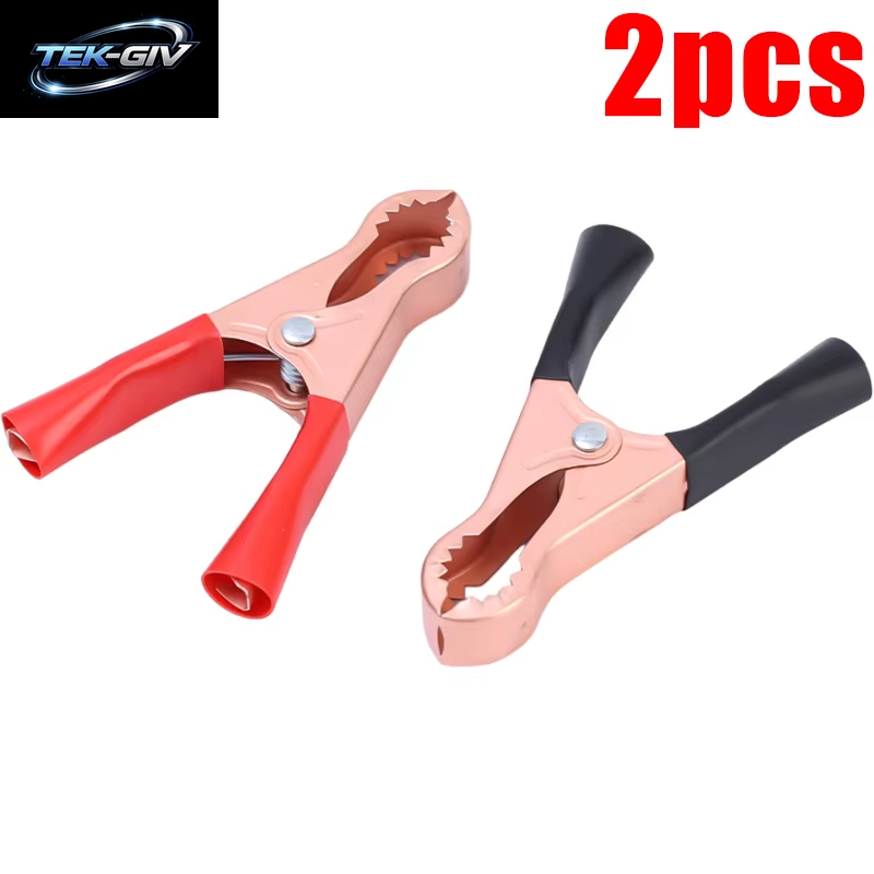 10/2 Stücke MINI Batterie Clip Auto Erdung Draht Krokodil Clip Power Clip Voll Mantel Fisch Clips 70MM Anschlüsse Krokodil Clips