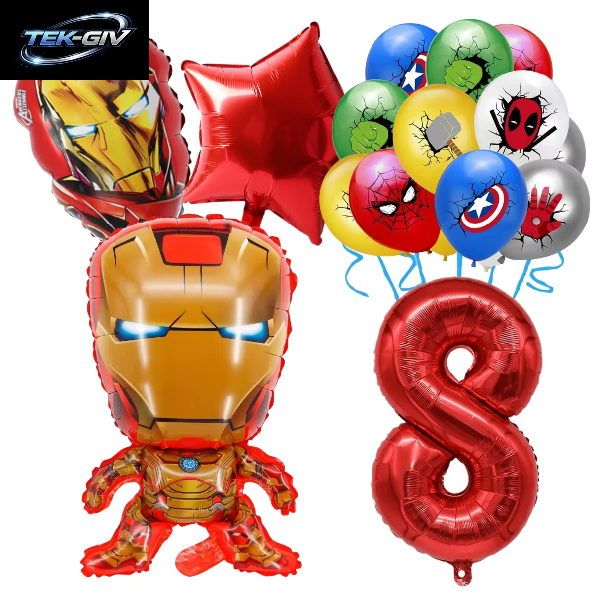The Avengers Marvel Superheld Hulk Spider-Man Iron Man Ballon Latex Digitalballon Geburtstagsparty Babyparty the Avengers
