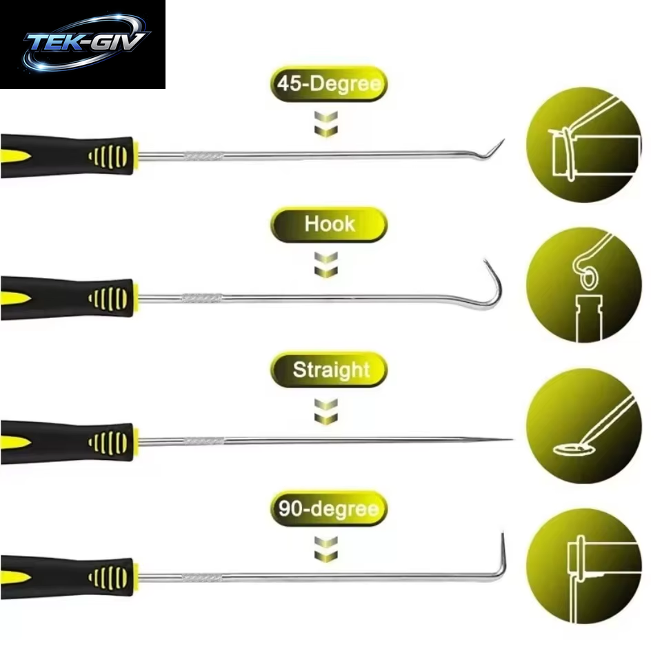 4 Stücke Pick Und Haken Set Auto Auto Öl Dichtung/O-Ring Dichtung Dichtung Pick Haken Puller Auto Wartung Werkzeuge Entferner Reifen Stein Reinigung