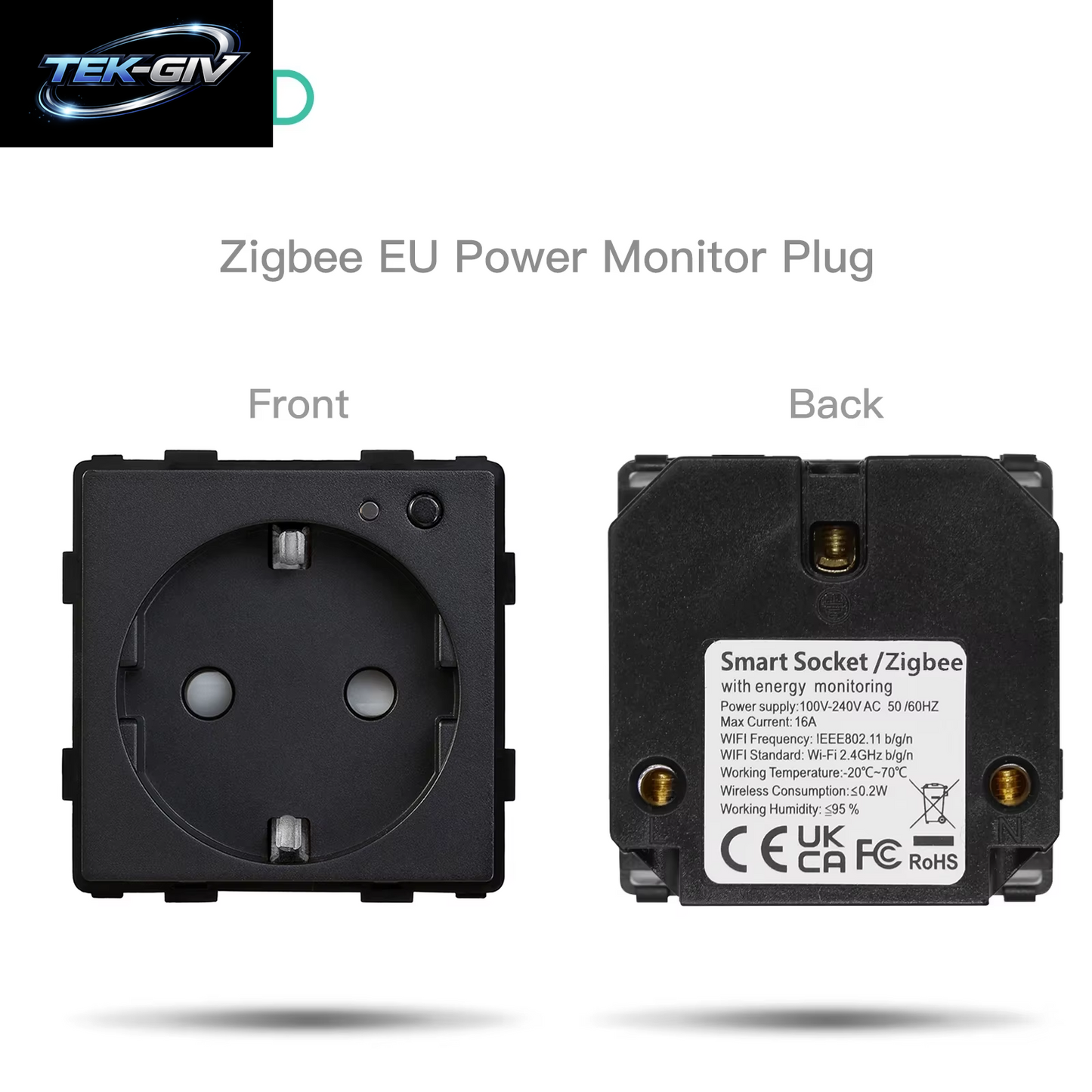 BSEED Zigbee Eu/Fr/Uk/Universal Smart Steckdose Stecker Funktion Teile Mit Power Monitor Glas Rahmen DIY Teile Kostenlose Kombinieren