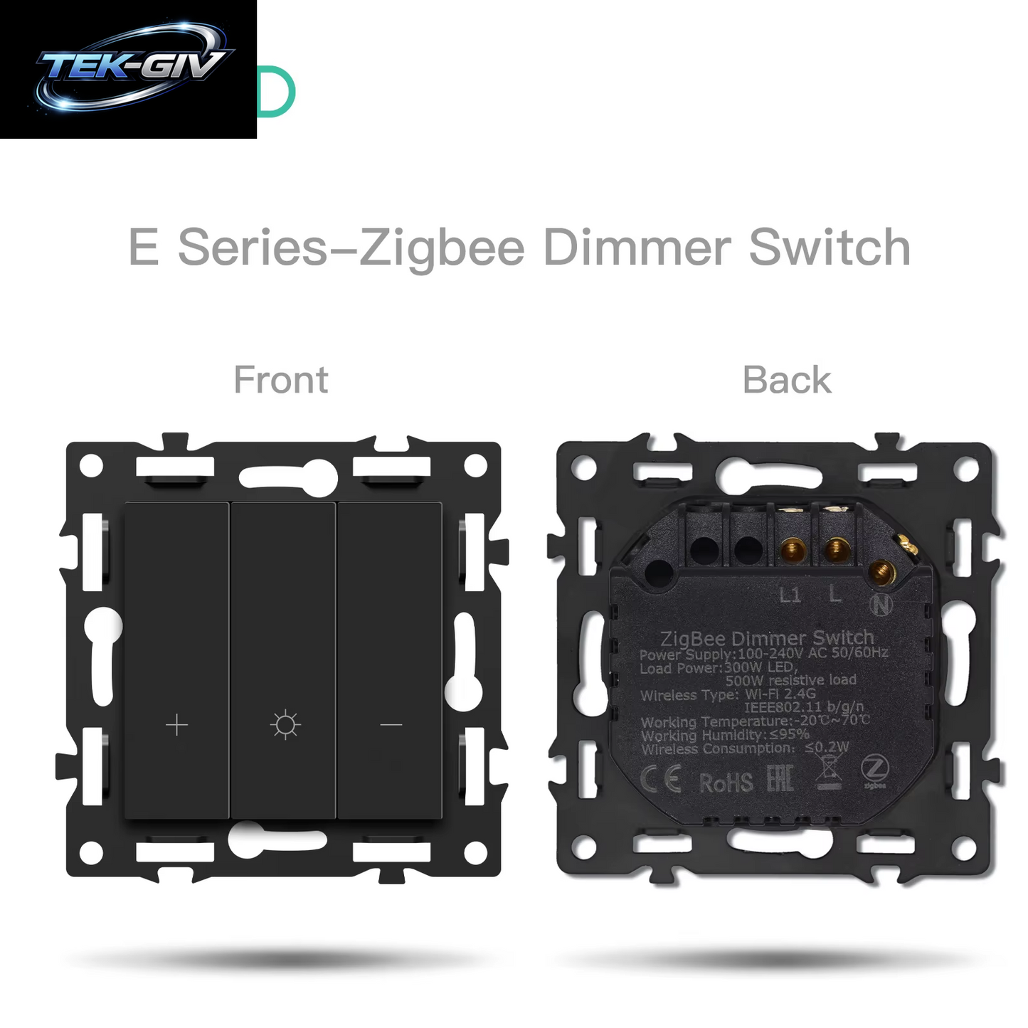 BSEED Zigbee Mechanische Licht/Rollos/Dimmer Tuya Smart Switches EU/FR Steckdose Module Matte Kunststoff Rahmen DIY Teile