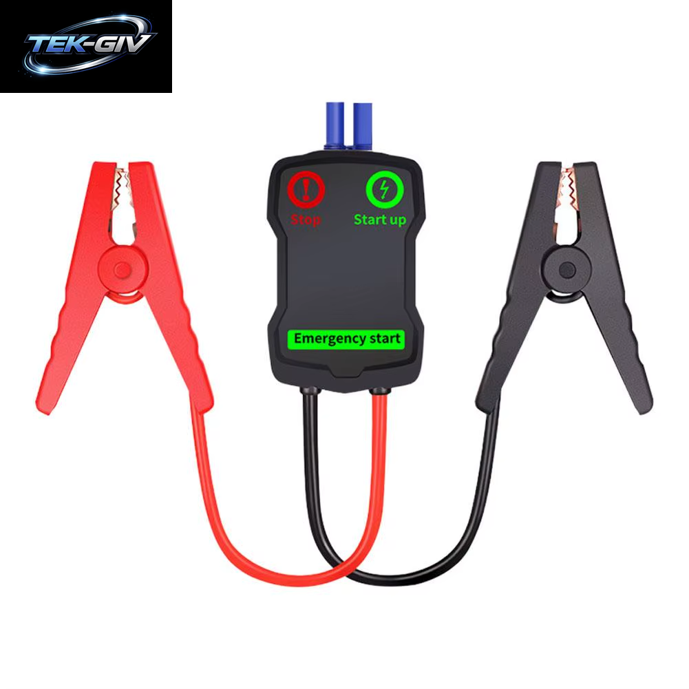 12V Auto Notfall Jumper Kabel Clip Intelligente Clamp Booster Smart Batterie Clips Starthilfe Mit EC5 Stecker Stecker Alligator