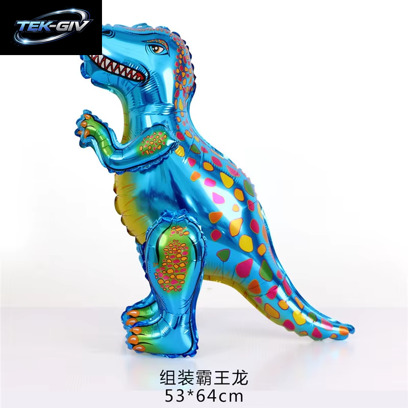 3D Stehender Dinosaurier Ballon Cartoon T Rex Dino Folienballon Für Party Dekoration Kindergeburtstag Partyzubehör