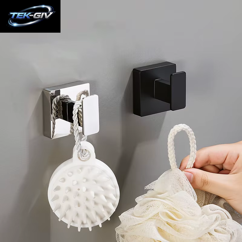 Mattschwarz Badezimmer Zubehör Set Wand Halterung Handtuch Bar Handtuch Ring Rollen Papier Halter Robe Haken Edelstahl Hardware Set