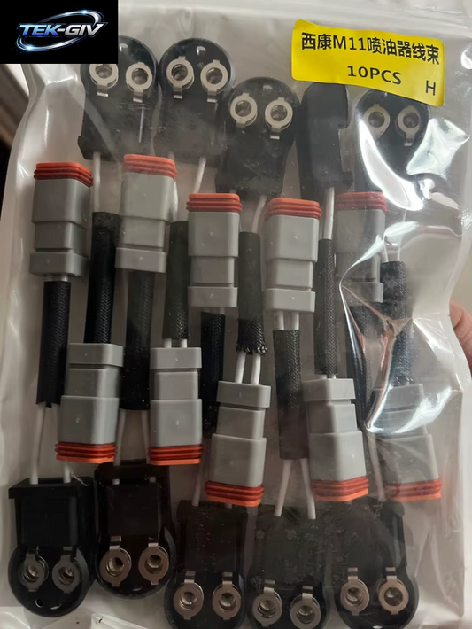 10 Stück Für Cumminss ISM11 QSM11 Motor M11 Diesel Common Rail Injektor Stecker 455- 73803682 3071626 Kabelverbinder Für Kabelbaum