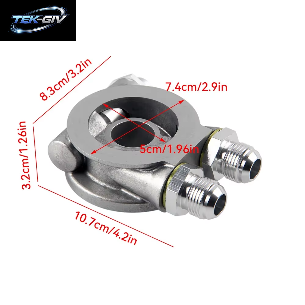 Aluminium AN8 AN10 Ölkühler Sandwich Platte Filter Adapter Turbo Thermostat Öl Sender Adapter