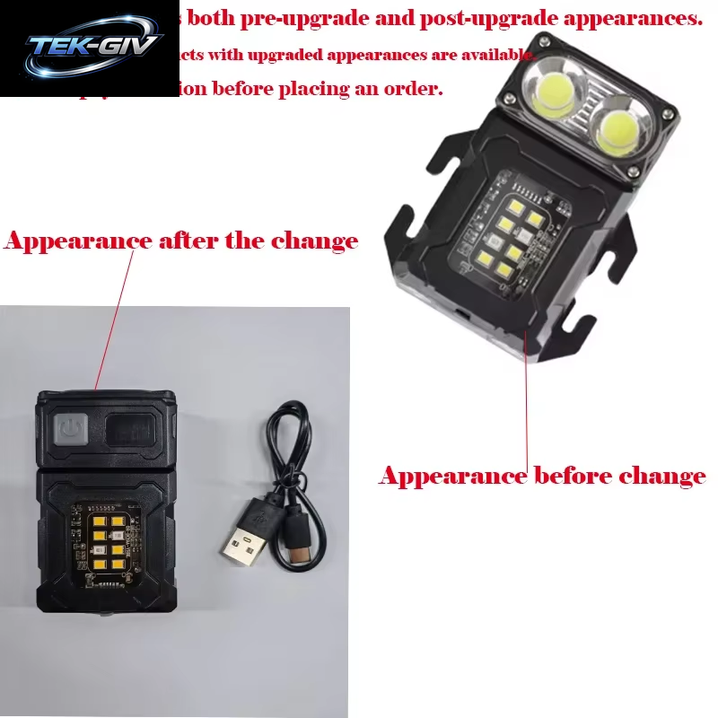 Im Freien Arbeitsleuchte Mini Tragbarer Magnet LED USB Wiederaufladbare Campingleuchte Mit Rucksackgurtclip Wanderwerkzeuge