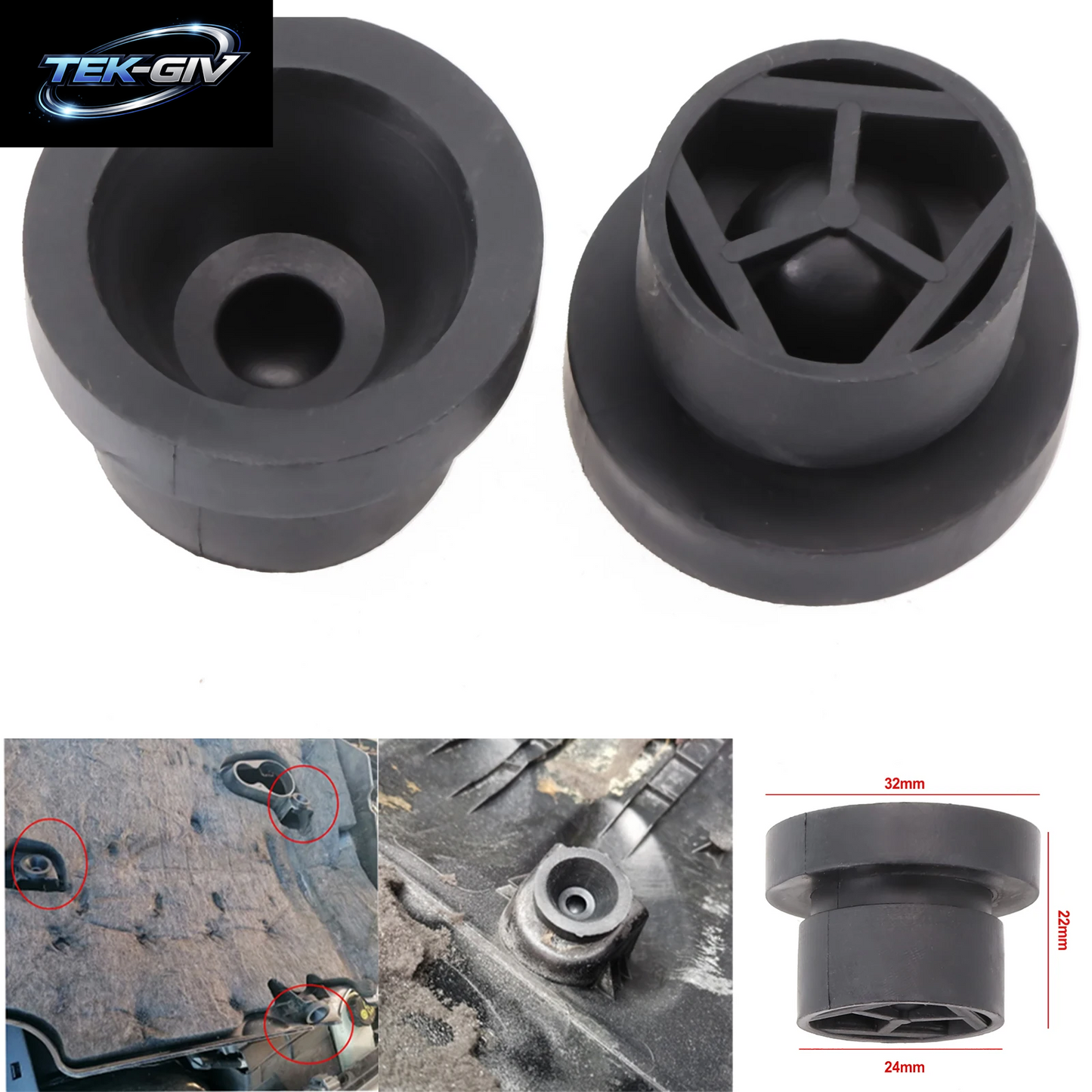 2 Stücke Motor Abdeckung Gummi Tülle Für Ford Für Focus Für Kuga Für Mondeo Mk4 Für Galaxy Für S-Max C-Max 7M5Q-6D277-AA 1555641