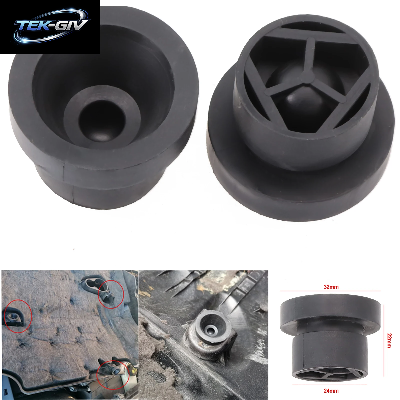 2 Stücke Motor Abdeckung Gummi Tülle Für Ford Für Focus Für Kuga Für Mondeo Mk4 Für Galaxy Für S-Max C-Max 7M5Q-6D277-AA 1555641