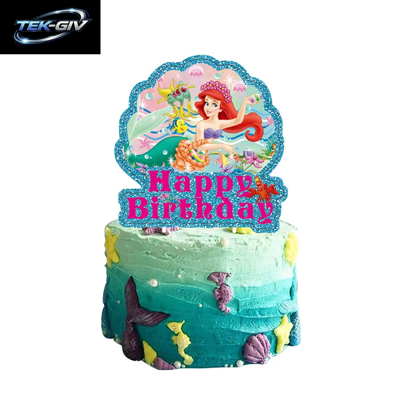 Die Kleine Meerjungfrau Geburtstag Party Dekoration Prinzessin Ariel Papier Serviette Teller Tasse Tischdecke Luftballons Kinder Baby Shower Supplies