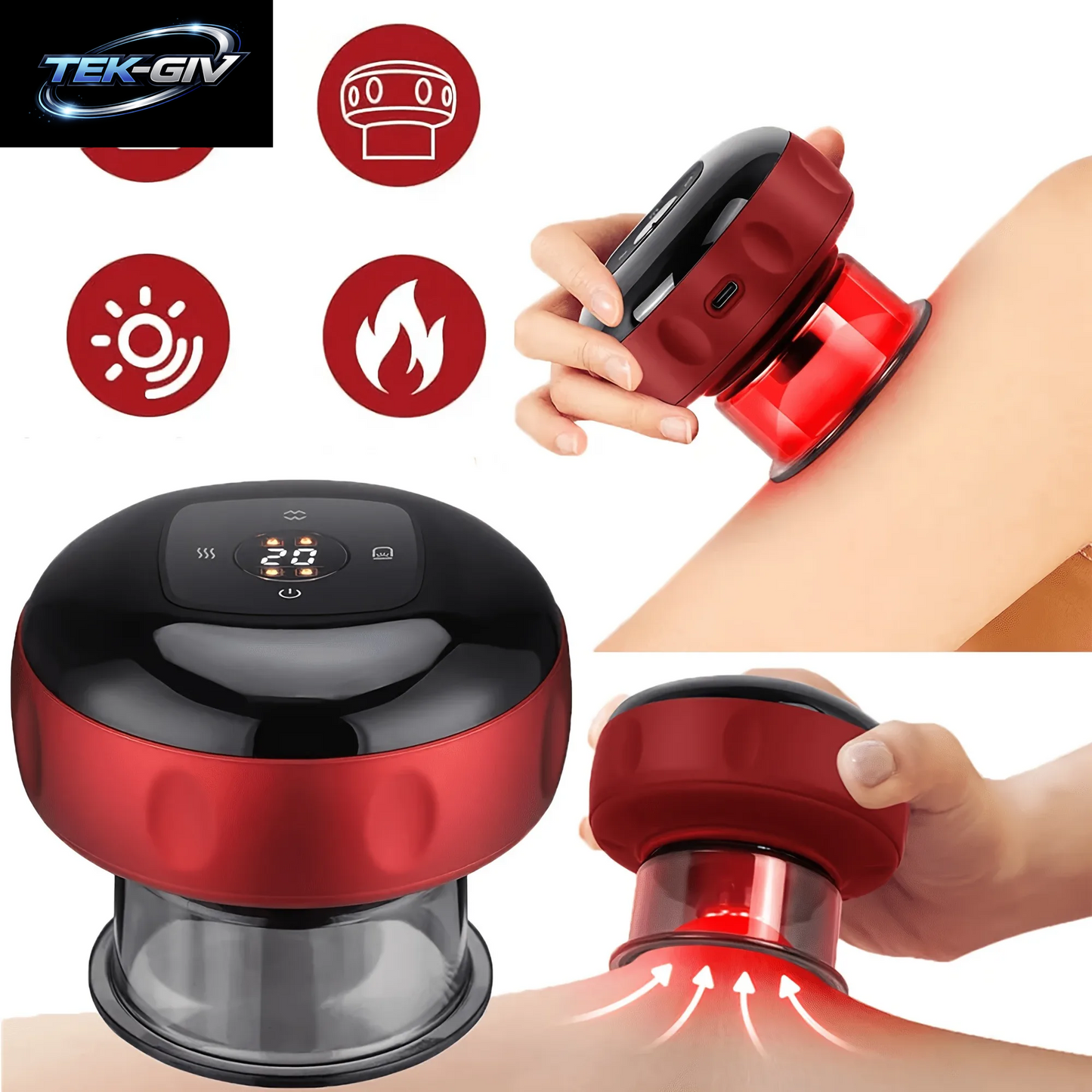 Medizinisches Chinesisches Elektrisches Schröpftherapie-Set Mit Vakuum-Schröpfköpfen, Körper-Scraping-Massage-Gläsern, Guasha Zur Schmerzlinderung, Professionelle Saugnäpfe
