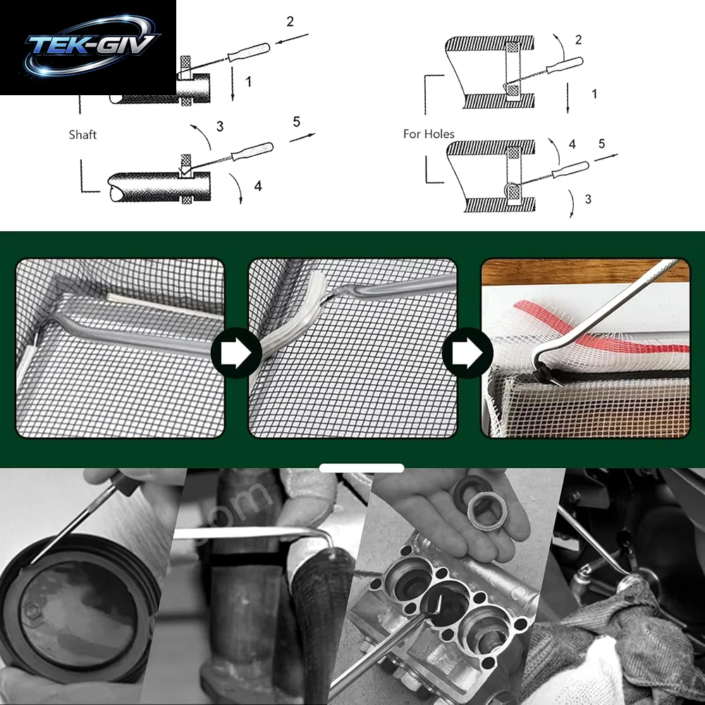 Auto Auto Fahrzeug Öl Dichtung Schraubendreher Set O-Ring Dichtung Dichtung Puller Remover Pick Haken Werkzeuge Abdichtung Reparatur Werkzeuge 16 Cm 4 Stücke