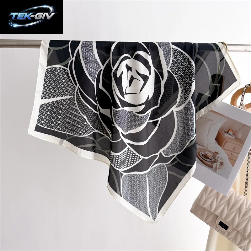 Luxus Neue Gedruckt Schals Frauen Seidenschal Frühling Und Sommer Blumen Dekorationen Kleine Krawatten Haarbänder Taschen Großhandel
