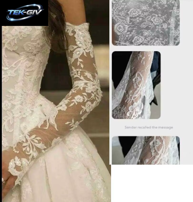 Ein Paar Ärmel Mit Spitze, Ärmel Für Hochzeitskleid, NS28