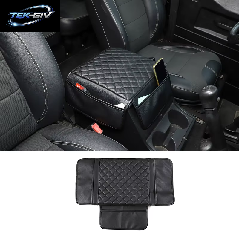 Für Land Rover Defender 90 110 2004-2019 Leder Auto Sitz Armlehne Center Konsole Box Abdeckung Auto Zubehör