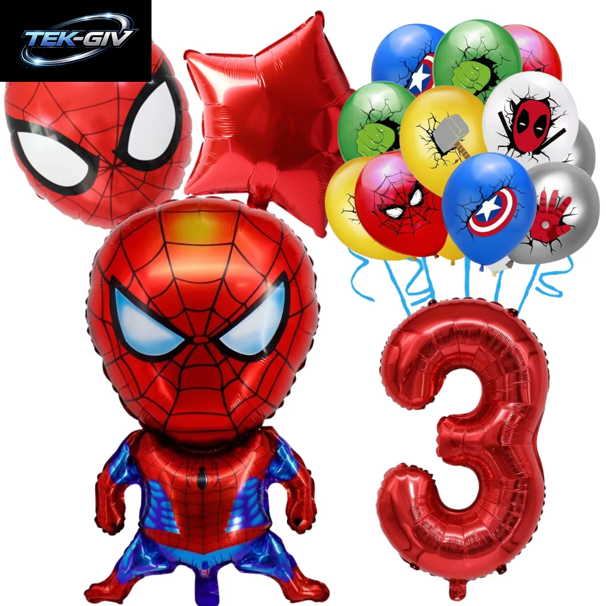 The Avengers Marvel Superheld Hulk Spider-Man Iron Man Ballon Latex Digitalballon Geburtstagsparty Babyparty the Avengers