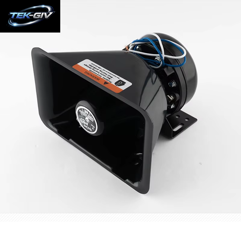 Auto Montierte Alarmmodifikation Werbehupe 12V24V Autoalarmhupe Großer Lautsprecher 300W Alarmhupe Auto Schwarze Fronthupe
