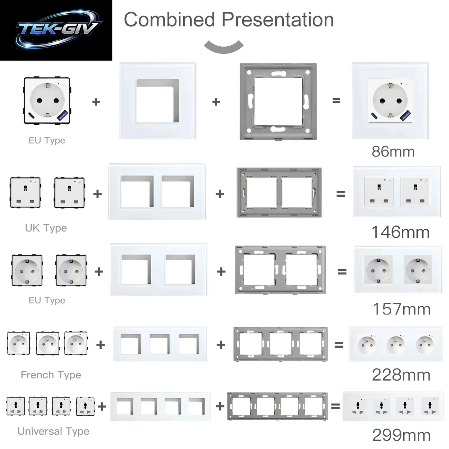 BSEED Zigbee Eu/Fr/Uk/Universal Smart Steckdose Stecker Funktion Teile Mit Power Monitor Glas Rahmen DIY Teile Kostenlose Kombinieren