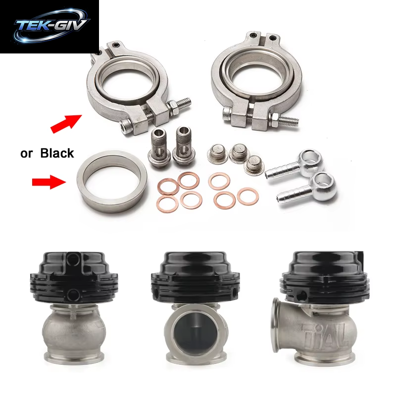 Universelles 38 Mm Externes Wastegate Mit V-Band, Flansch-Turbo-Wastegate Für Supercharge-Turbo-Verteiler Mit Logo MV-S 38 Mm Wastegate
