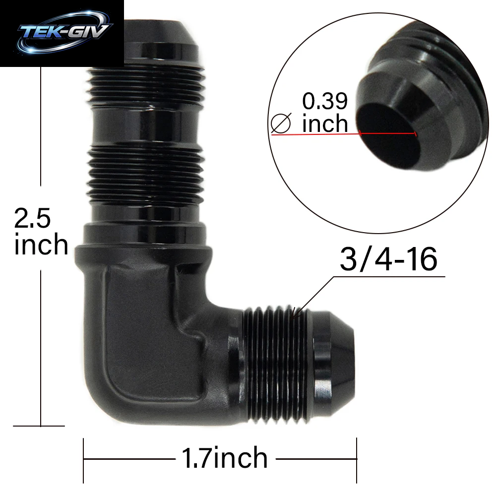 1Pcs AN6 Männlichen Zu AN6 Männlichen Zu AN6 Männlichen 90 Grad Schlauch Fitting Schott Mutter Für Tab Oder Wirewall