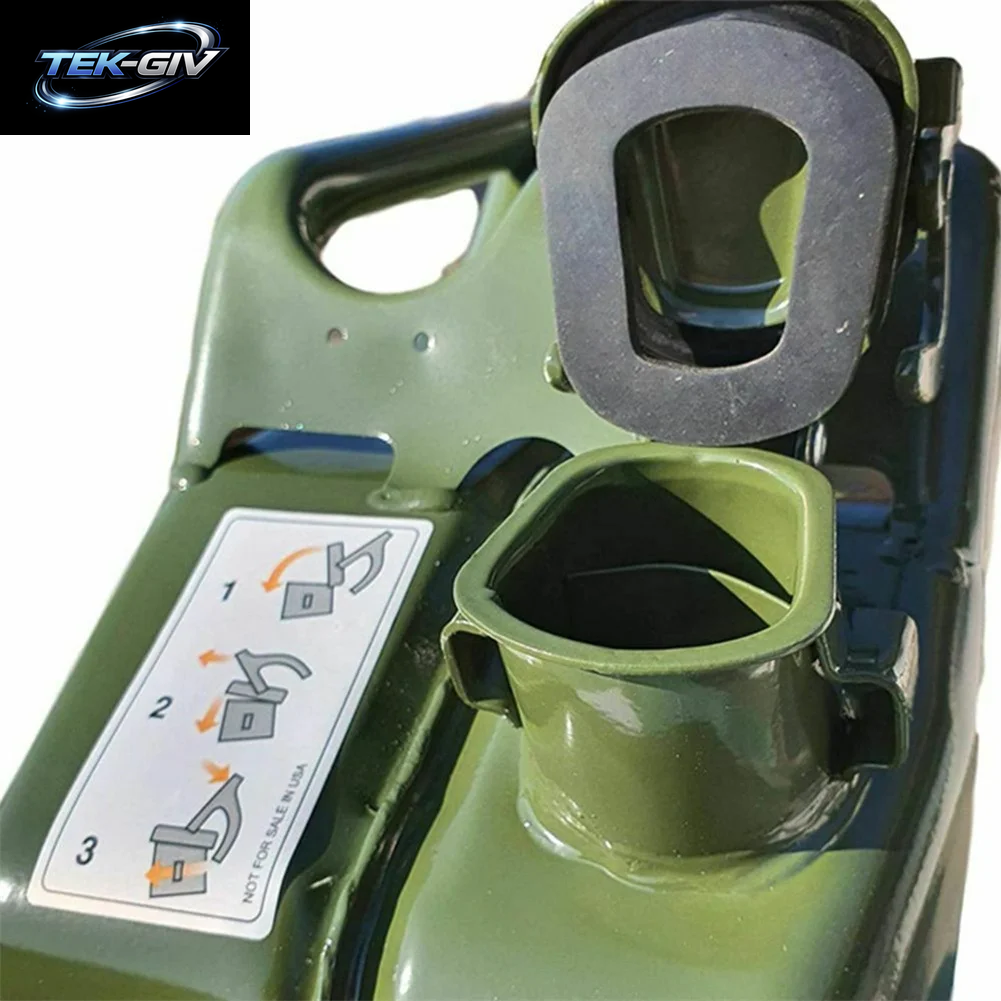 2-Teilige Kraftstoff Dichtung Dichtung Für 5/10/20 Liter Kanister Benzin Kanister Metall Gummi Dicht Ring Gieß Auslauf Flexible Düse Benzin