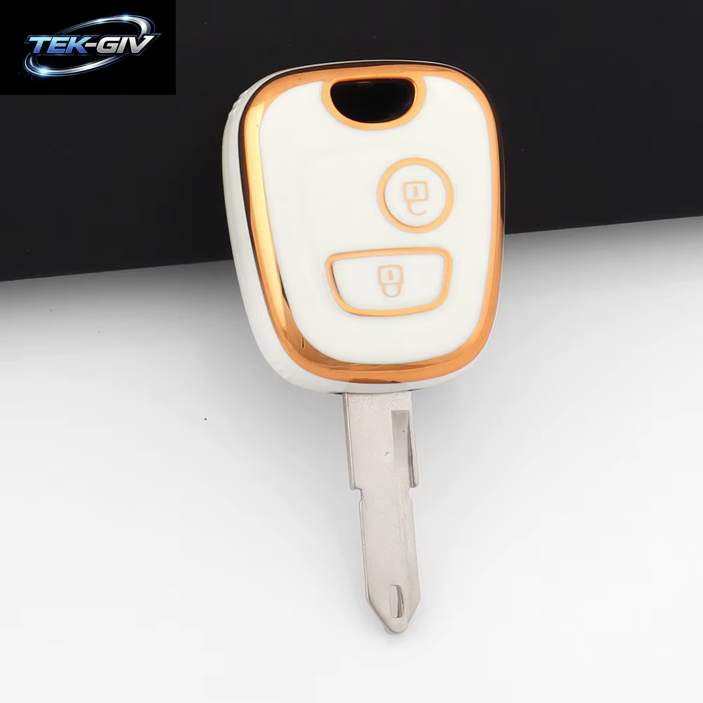 Rosa TPU Auto Fernbedienung Smart Key Fall Abdeckung Shell Fob Schlüsselbund Für Peugeot 107 206 207 307 Für Citroen C1 C2 C3 C4 Für Toyota Aygo