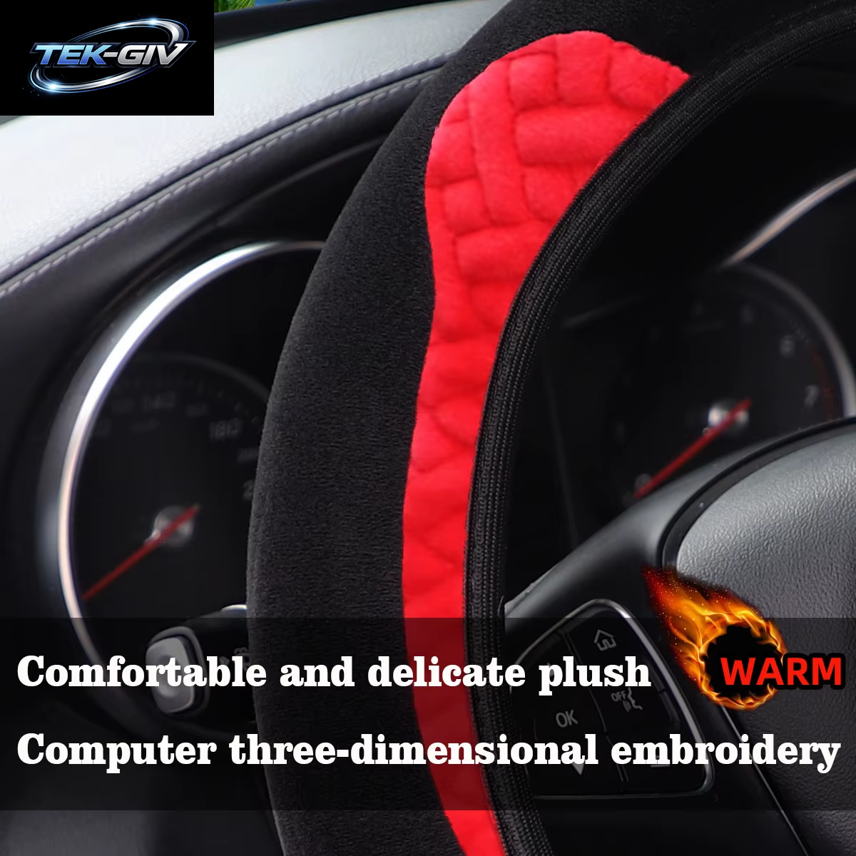 Handwarmer Plüschbär Cartoon Katze Auto Ohne Innenring Lenkradbezug Automotive Supplies 14,5-15 ZOLL