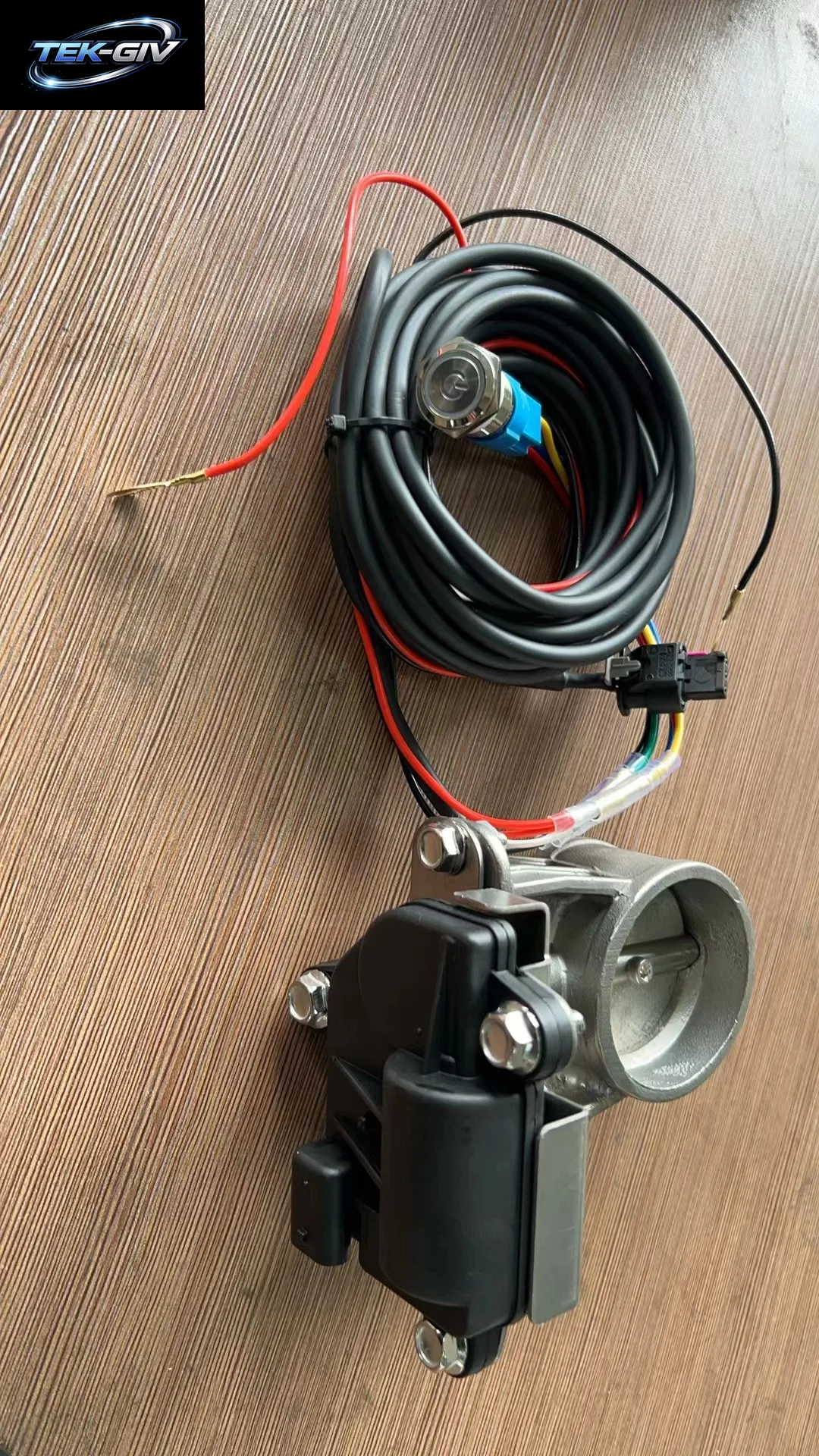 Elektrisches Abgasregelventil. Elektrische Ventileinheit Mit Knopfsteuerung. Hervorragende Abdichtung Des Abgasregelventils