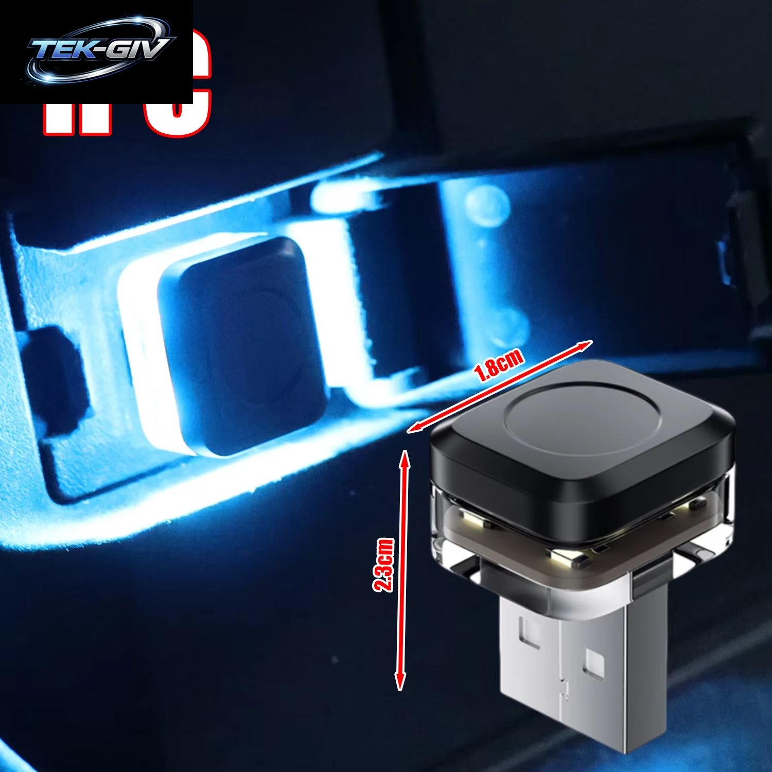 Mini USB LED Nachtlichter Auto Innen Atmosphäre Lampe Auto Dekoration Umgebungsbeleuchtung LED Neonlampe Auto 5V Plug & Play