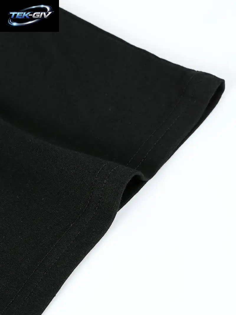 Lässiges Grafik-T-Shirt Für Damen – „Nightmare before Coffee“-Skelett-Kunstdruck, Schwarz, Kurzärmelig, Rundhalsausschnitt, Sommer-Streetwear