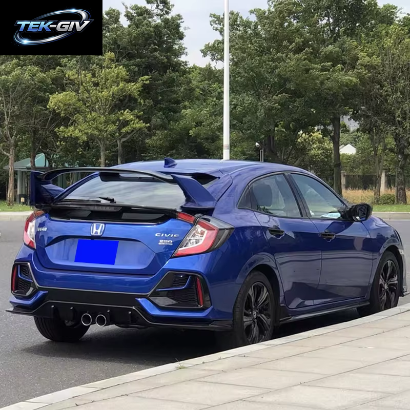 Für Honda Civic10Th Gen Fk7 2015-2018 Fließheck Heckspoiler Typ-R-Stil Tuning Dach Flügel Kofferraum Lippen Dekoration Karosserie-Kits Tuning