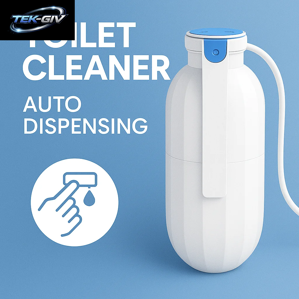1 X Automatische Toilettentank-Reinigungsflasche, Freihändiger Blauer Flüssigkeitsspender, Tiefenreinigung Und Desodorierende Toilettenschüssel, Langlebig
