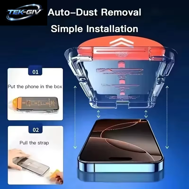 Einfache Installation, Displayschutzfolie Für Iphone 17 Pro 16 13 15 11 12 14 Pro Max Air 16E 8 7 plus SE 13 12 Mini XR Gehärtetes Glas