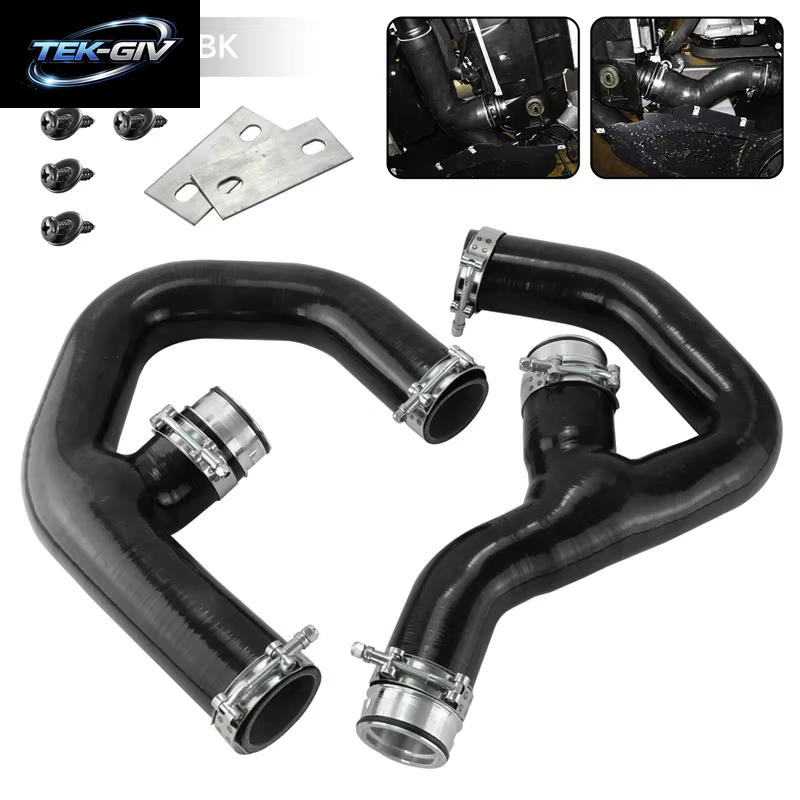 Schwarz/Rot/Blau Silikon Turbo Intercooler Rohr Schlauch Passend Für Golf MK5 MK6 GTI 2.0 Fsi W/Adapter 2006-2009