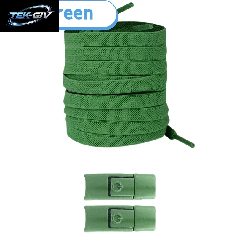 Neu Ohne Krawatten, Elastische Schnürsenkel, Keine Krawatte, Schnürsenkel, Press-Lock-Schnürsenkel, Sneaker, Kinder Und Erwachsene, 8 Mm, Verbreiterte Flache Schnürsenkel Für Schuhe