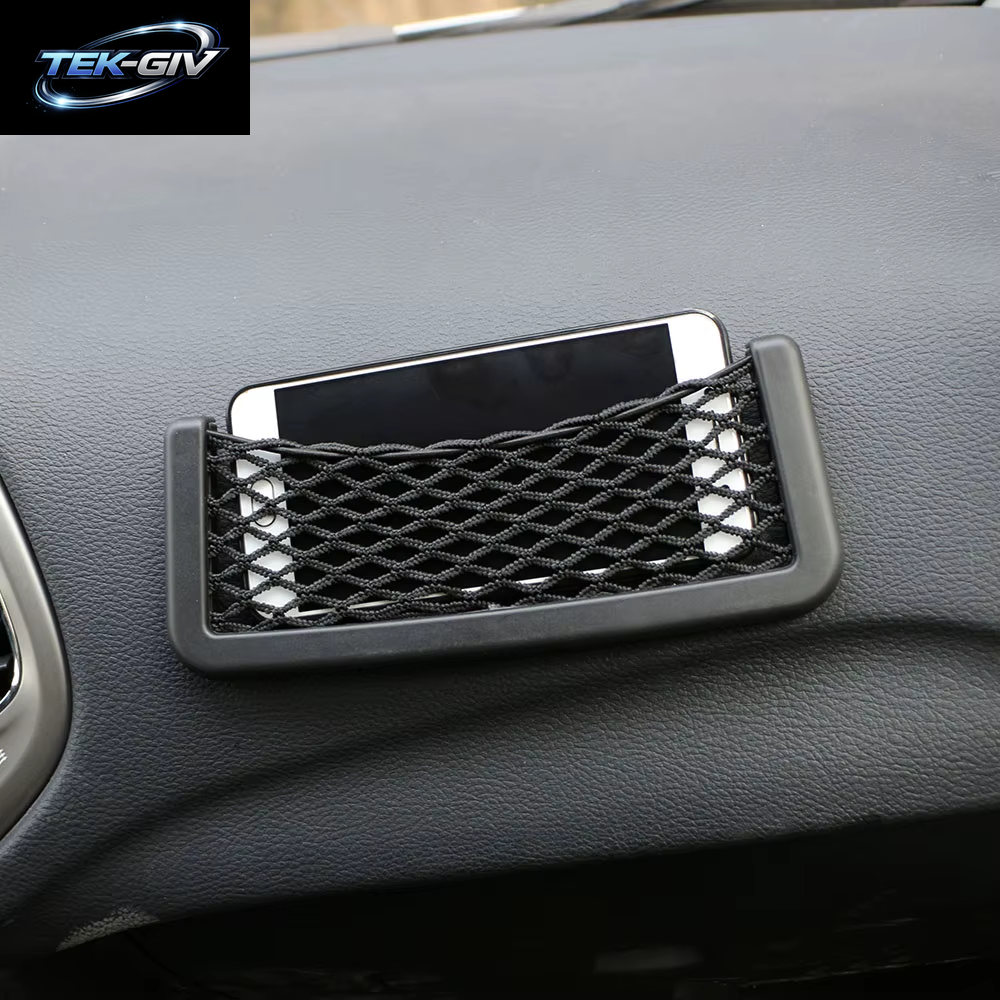 Universal Auto Mesh Tasche Paste Elastische Net Tasche Waren Telefon Halter Lagerung Organizer Innen Zubehör
