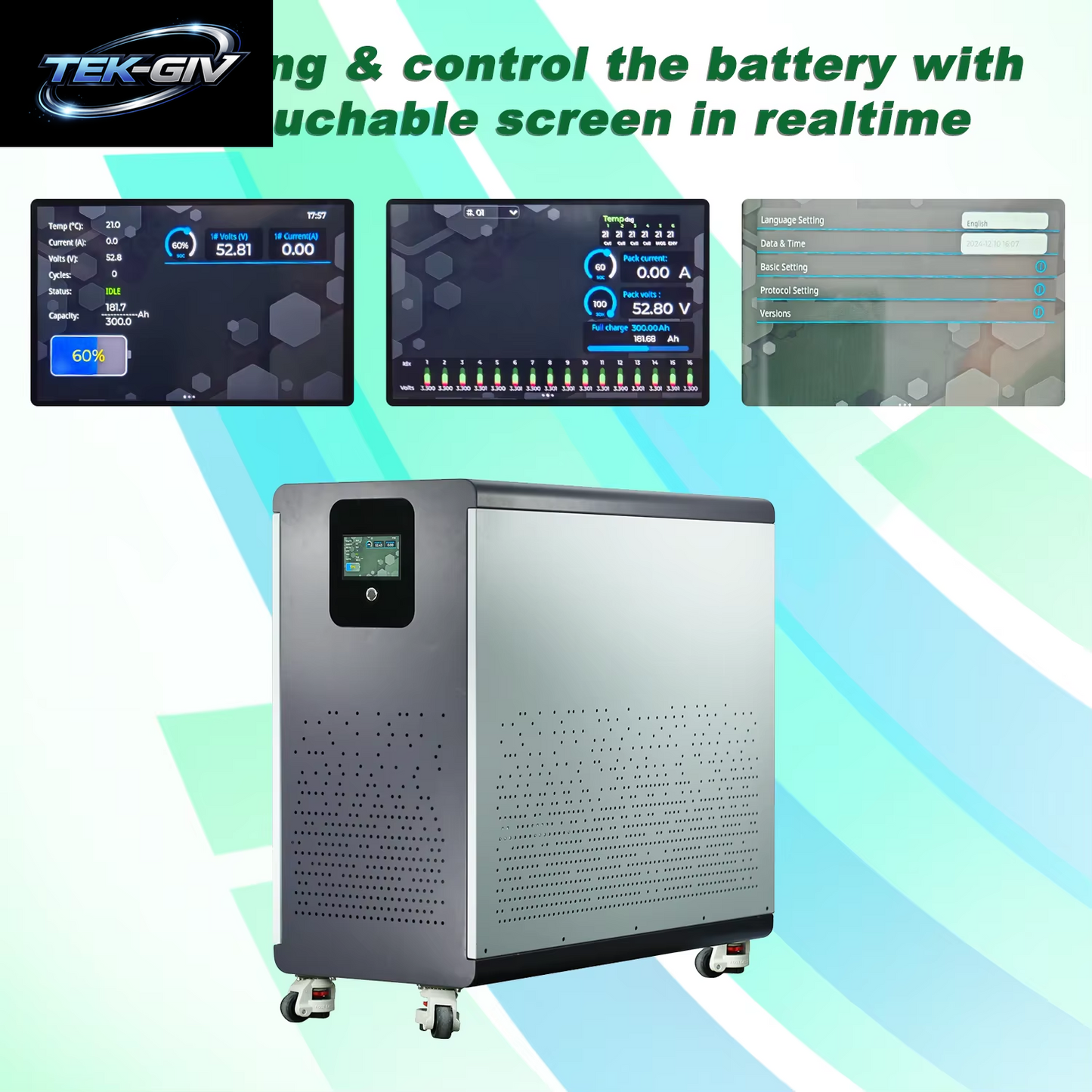 48V 600Ah Lifepo4 Lithium-Akku 30Kwh 100Ah 120Ah 200Ah 300Ah Eingebautes 200A BMS 6000+ Zyklus Für Solaranlage EU PL Stock