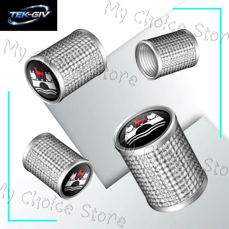 4 Stücke Wolfsburg Edition Emblem Auto Ventilkappen Rad Reifen Luftreifen Vorbau Schutzhülle Für VW Golf Mk5 Passat Jetta Tiguan Polo