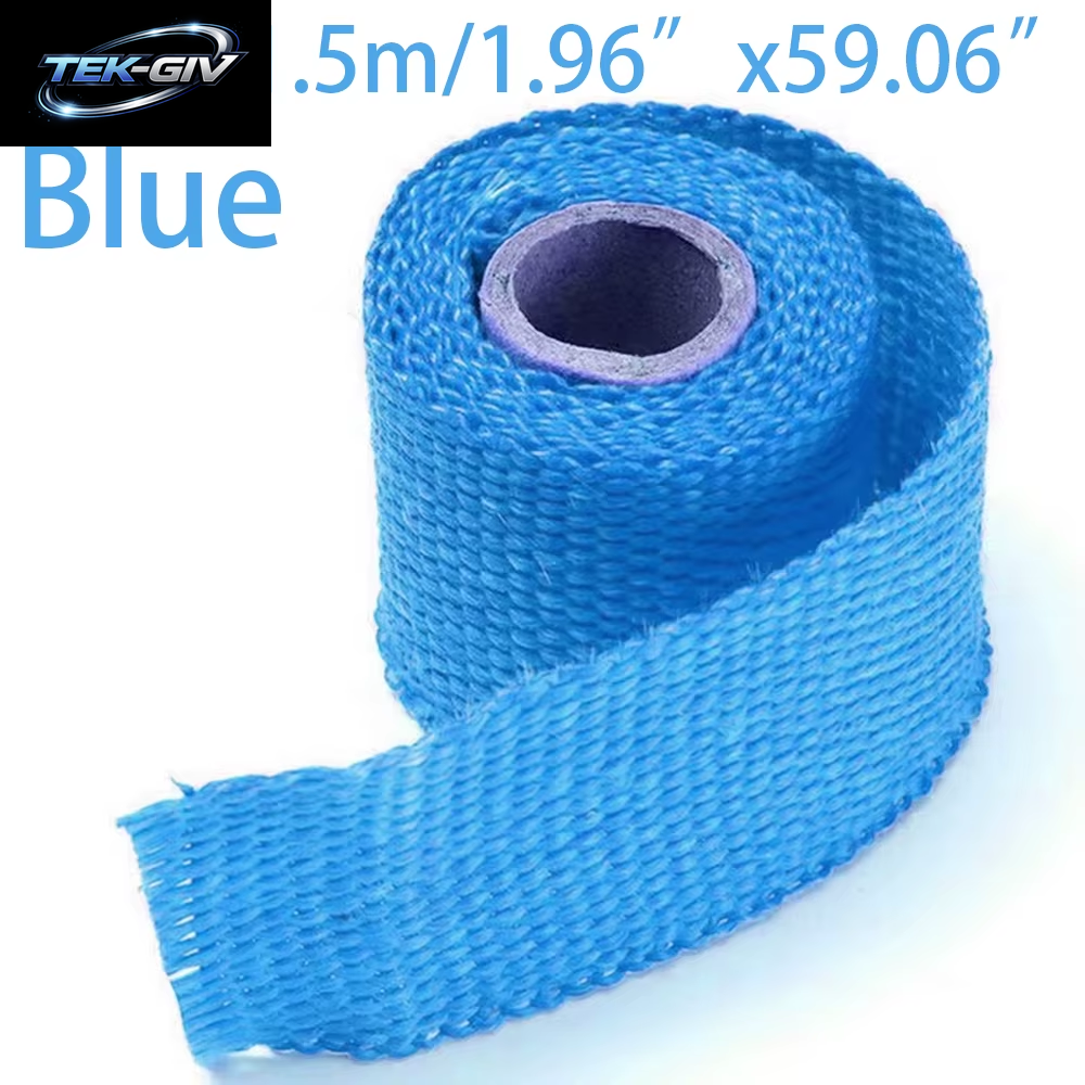 5 Cm * 1,5 M 2 "* 5 Ft 900-1200 Grad Temperatur Fiberglas Auspuff Header Wärme Wrap Band Wärmedämmung Rolle Beständig Rohr Band