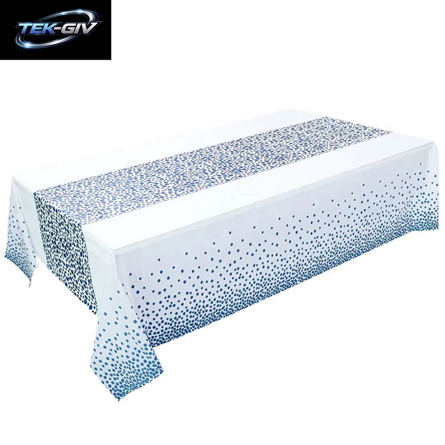 1 Stück Kleine Gepunktete Einweg-Tischdecke, Verdicktes Wasserdichtes Pevatablecloth, Dekoration Für Zuhause, Hochzeit, Geburtstag, Party, 54,4 X 108 Zoll
