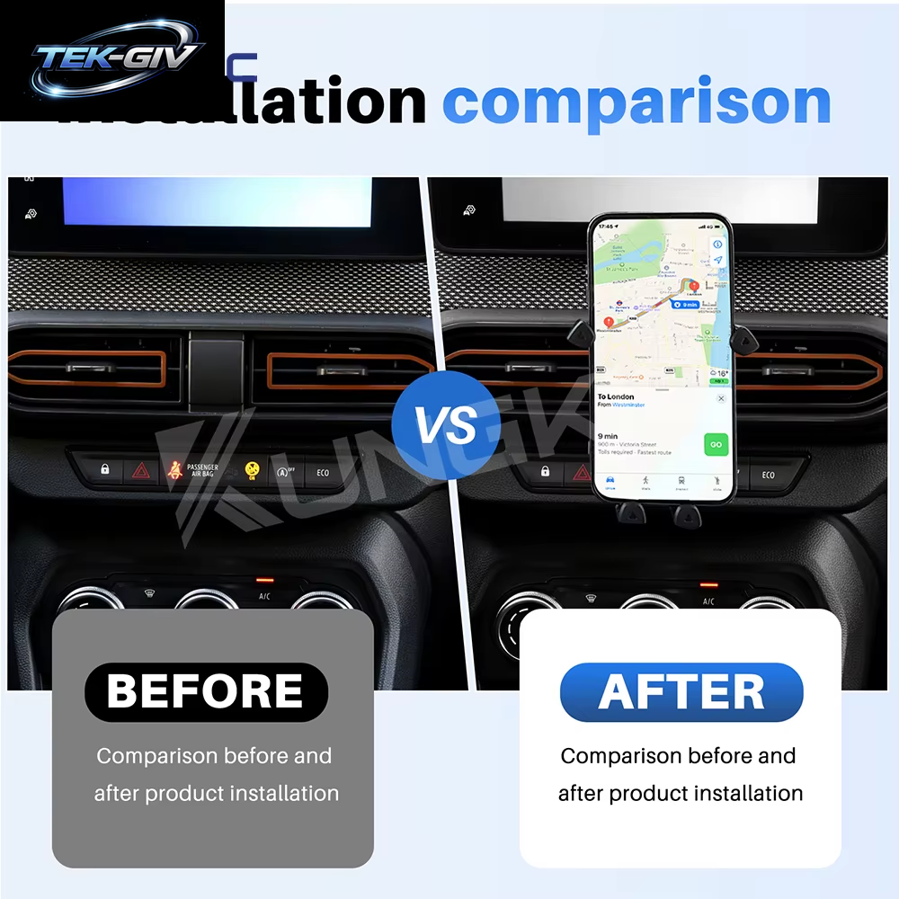 Auto-Schwerkraft-Magnettelefonhalter Für Dacia Sandero 3/Sandero Stepway III 2021 2022 2023 2024 2025 Halterung Gps-Navigationsständer
