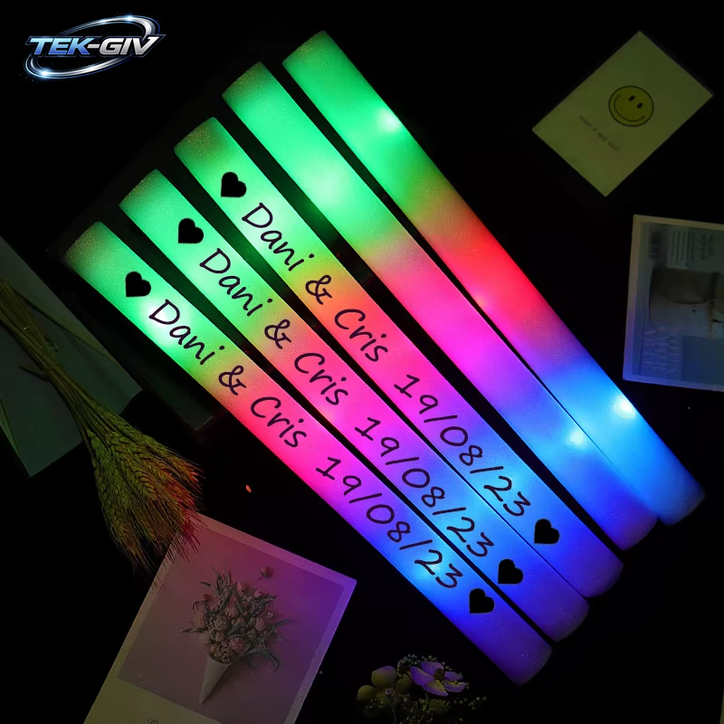 12/30/60 Stück Led-Leuchtstäbe, Bunt, Rgb-Leuchtschaumstoffstäbchen, Jubelröhre, Dunkles Licht Für Weihnachten, Geburtstag, Hochzeit, Partyzubehör