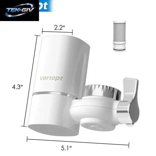 Vortopt Wasserhahn-Wasserfilter NSF International Certified, Ein Satz Mit 5 Filterkartuschen Zur Reinigung Von 400 Gallonen Wasser