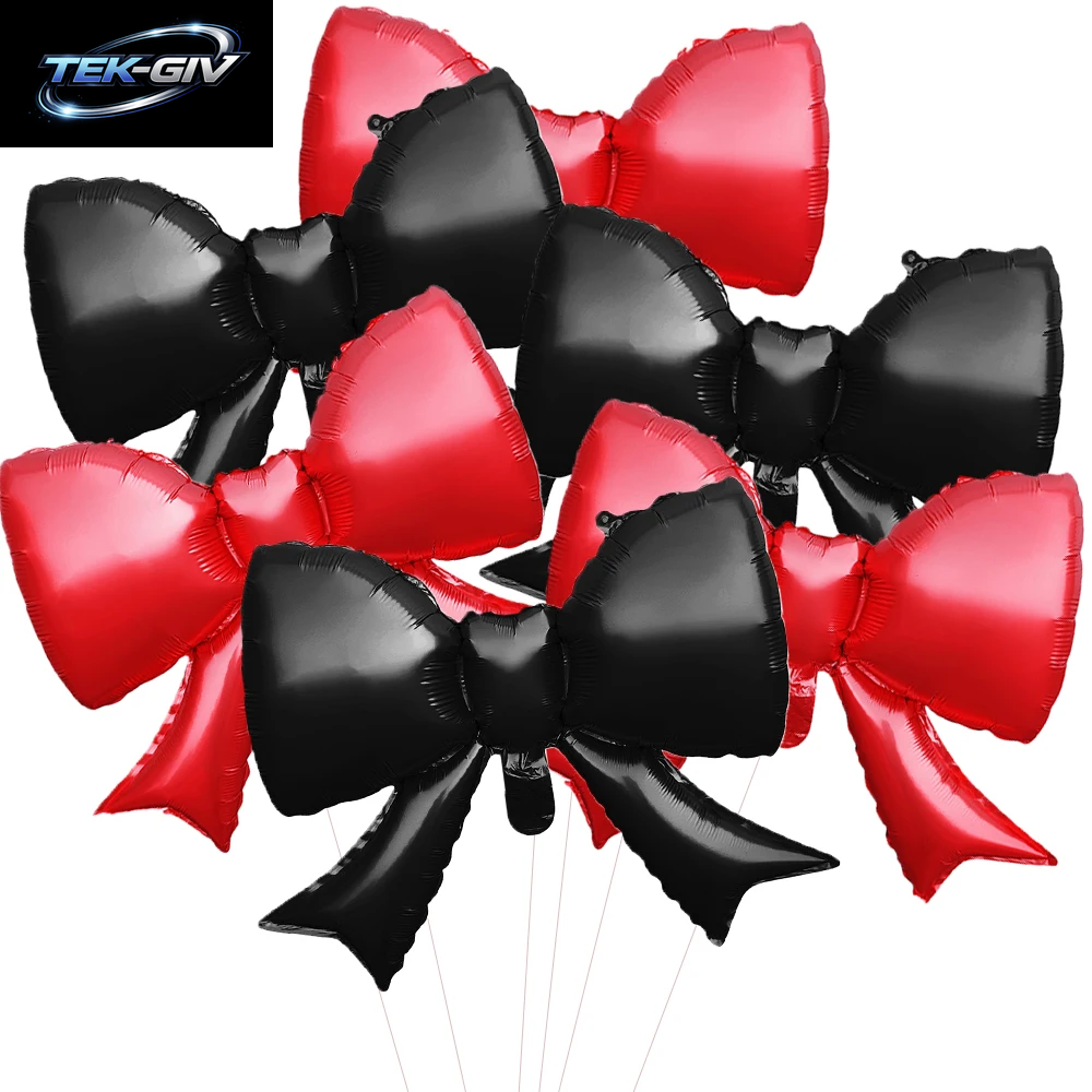 6 Stücke Baby Rosa Schleife Ballon Fliege Rosa Ballon Mini Bogen Ballon Hochzeit Braut Dusche Mädchen Geschenk Ballon Dekoration