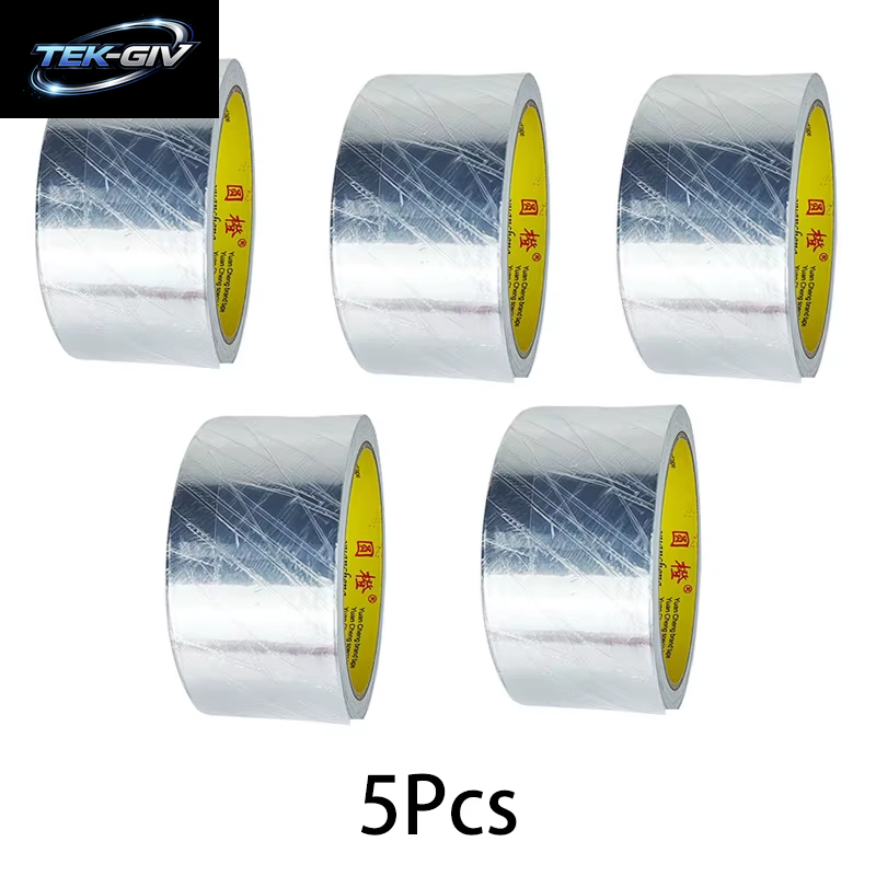 Hohe Temperaturbeständigkeit Aluminiumfolie Klebeband Küchenrohr Reparaturband Klebstoff Dichtungsfolie Wärmedämmung Auslaufsicheres Klebeband