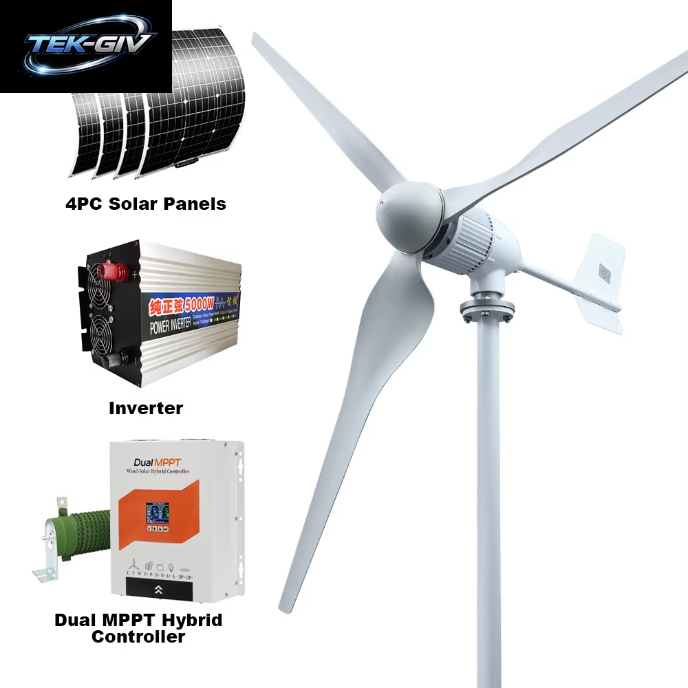 Polen Liefert Stärkere Horizontale 3-Kw-8-Kw-Windturbinengeneratoren Mit Geringem Geschwindigkeits- Und Geringem Rauschenbatteriesystem Für Den Haushalt
