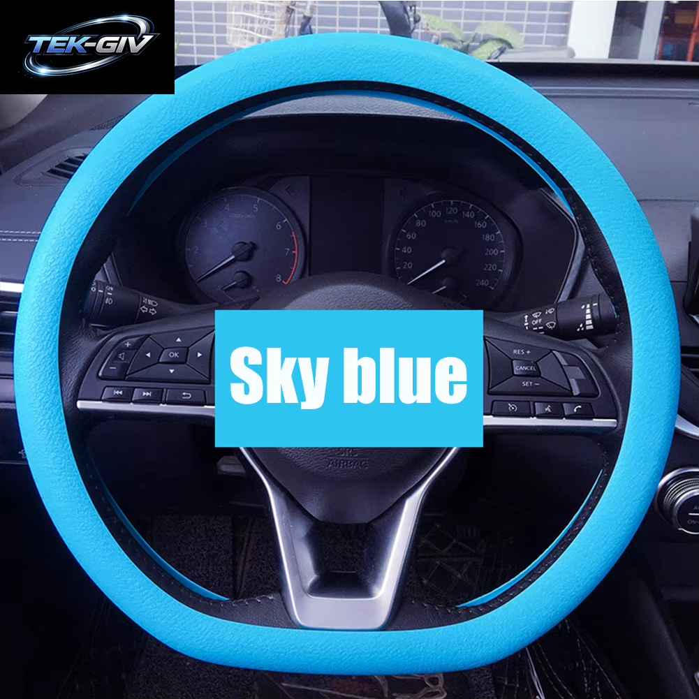 Universal Auto Silikon Lenkrad Abdeckung Elastische Nicht-Slip Abdeckung Für 36-40 Cm Lenkrad Multi Farbe Auto Dekor Zubehör