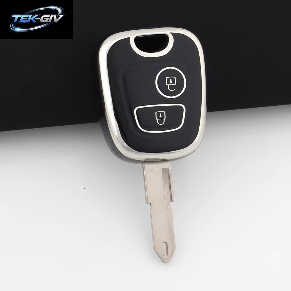 Rosa TPU Auto Fernbedienung Smart Key Fall Abdeckung Shell Fob Schlüsselbund Für Peugeot 107 206 207 307 Für Citroen C1 C2 C3 C4 Für Toyota Aygo